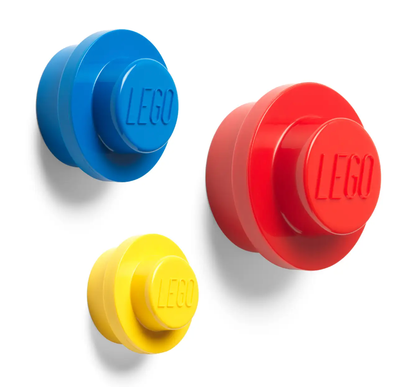 LEGO Wall Hanger Set - Red, Blue and Yellow