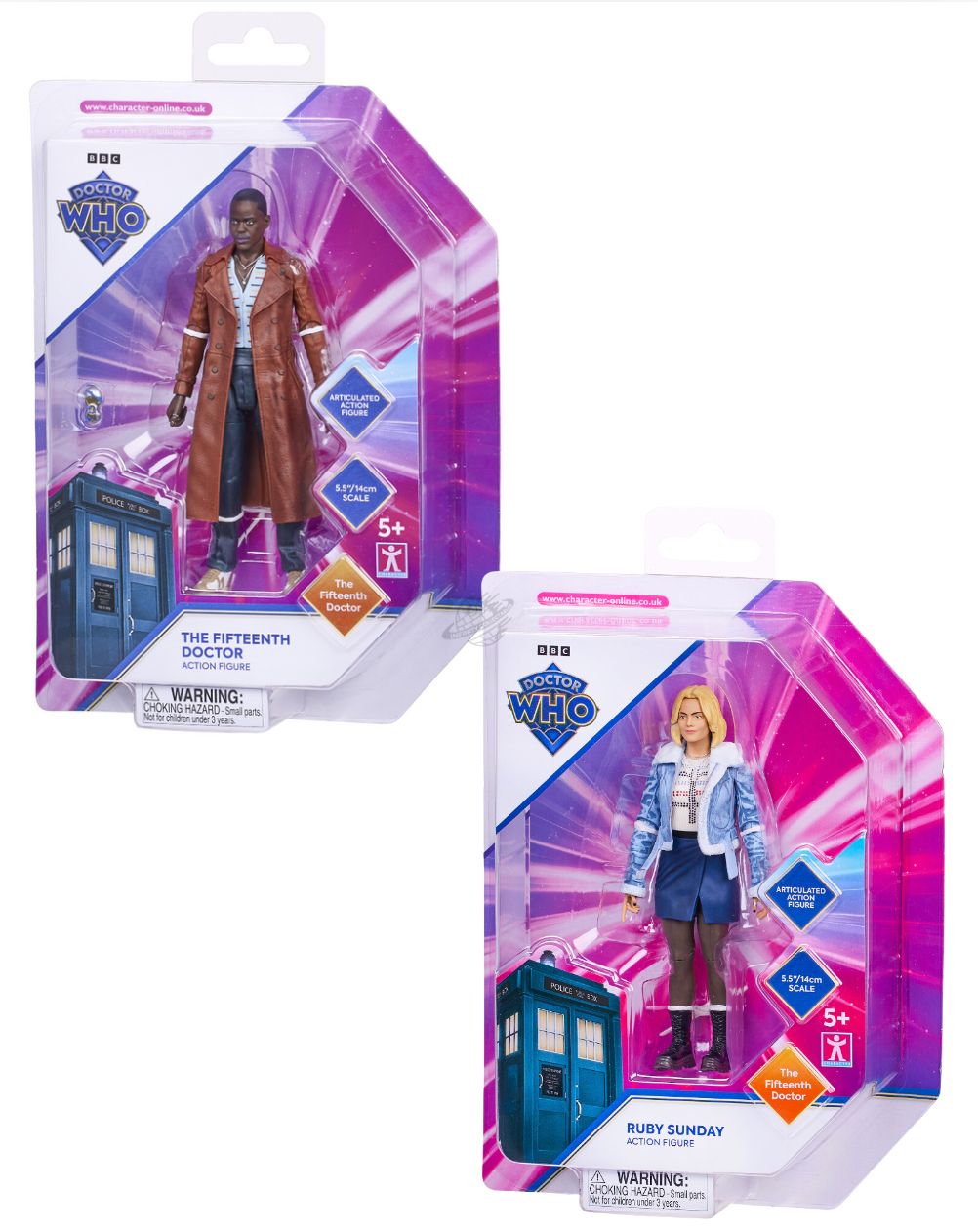 Doctor Who The 15th Doctor The Doctor & Ruby Sunday 5.5" Action Figures Bundle