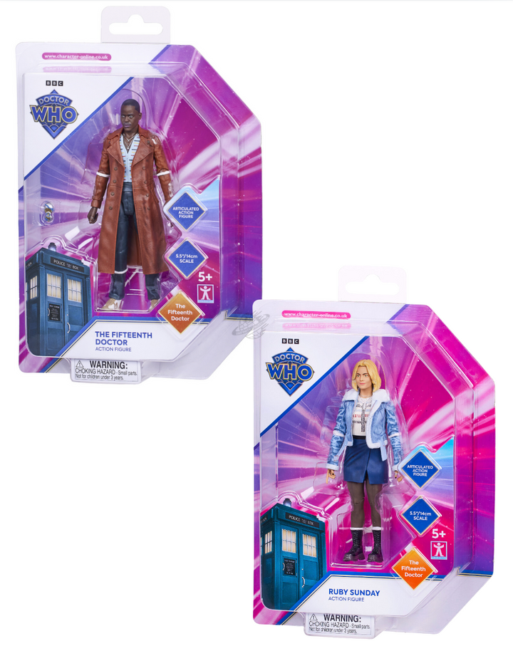 Doctor Who The 15th Doctor The Doctor & Ruby Sunday 5.5" Action Figures Bundle