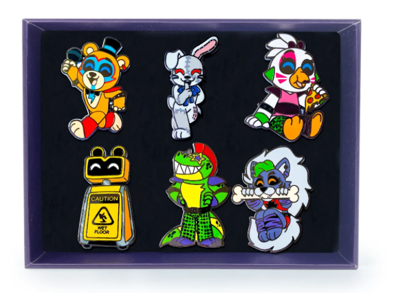 Youtooz Five Nights at Freddy`s FNAF Security Breach Pin Set