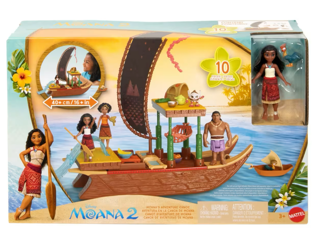 Disney Moana 2 Adventure Canoe Playset