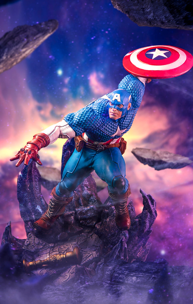 Iron Studios The Infinity Gauntlet Battle Diorama Series Captain America Deluxe 1/10 Art Scale Limited Edition Statue