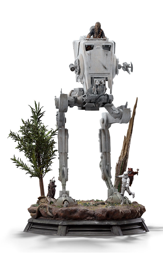 Iron Studios Star Wars Return of the Jedi AT-ST and Chewbacca 1/20 Demi Art Scale Limited Edition Statue