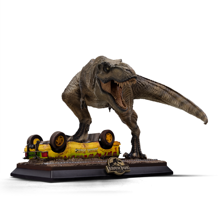 Iron Studios Jurassic Park Icons T-Rex Attack Diorama Statue