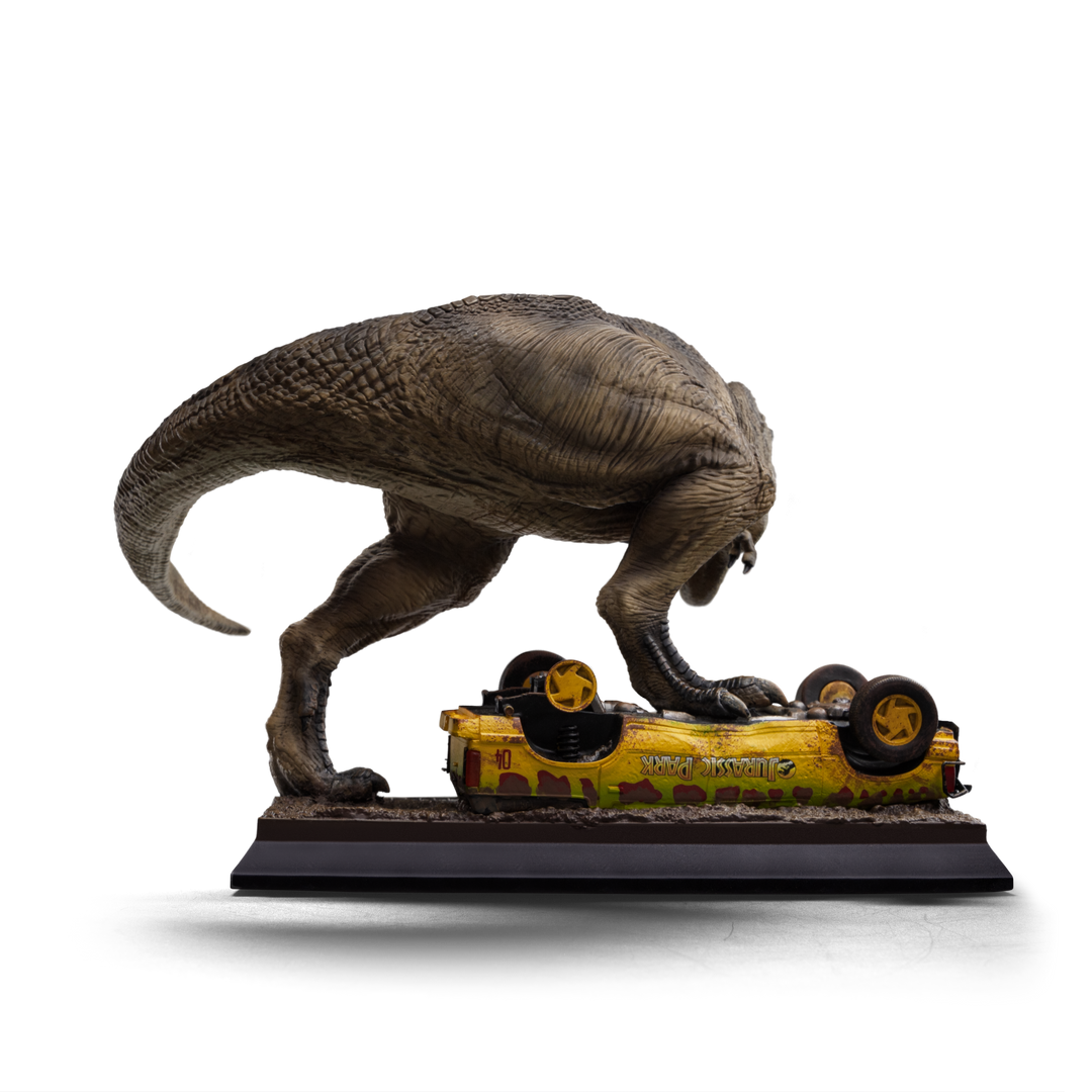 Iron Studios Jurassic Park Icons T-Rex Attack Diorama Statue