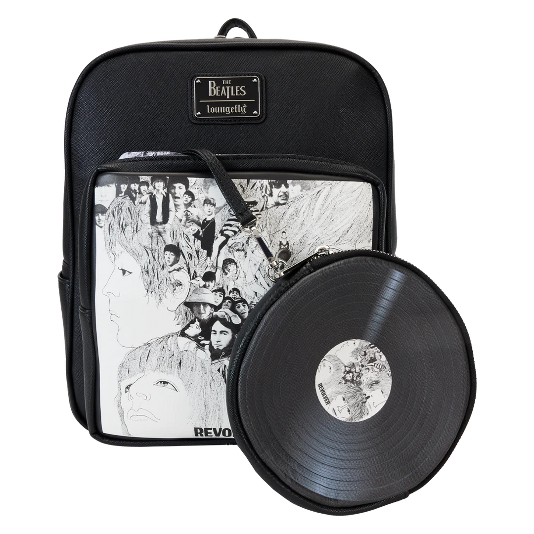 Loungefly The Beatles Revolver Album With Record Pouch Mini Backpack
