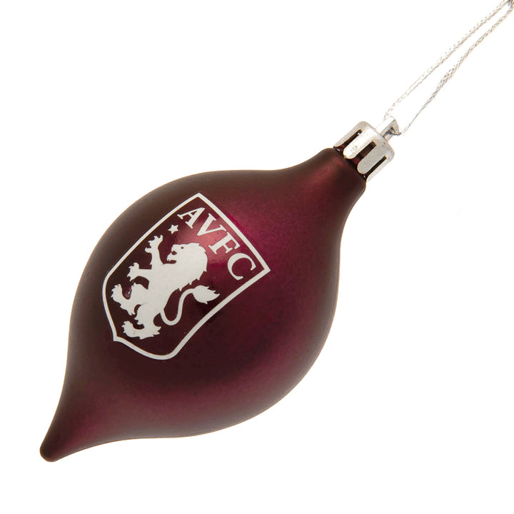 Aston Villa FC 3-Pack Vintage Baubles