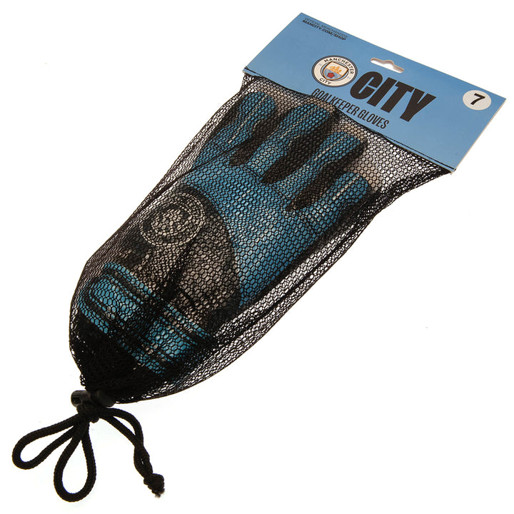 Manchester City FC Goalkeeper Gloves : Size - Youth