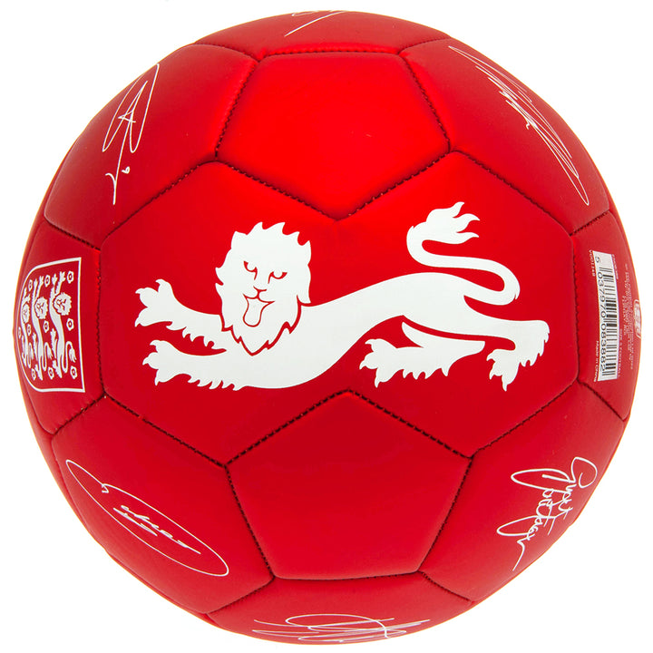 Official England Team Signature Red Phantom Football
