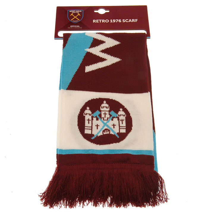 West Ham United FC Retro 1976 Scarf