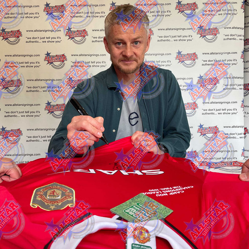 Manchester United FC 1999 Ole Gunnar Solskjaer and Teddy Sheringham Signed Shirt