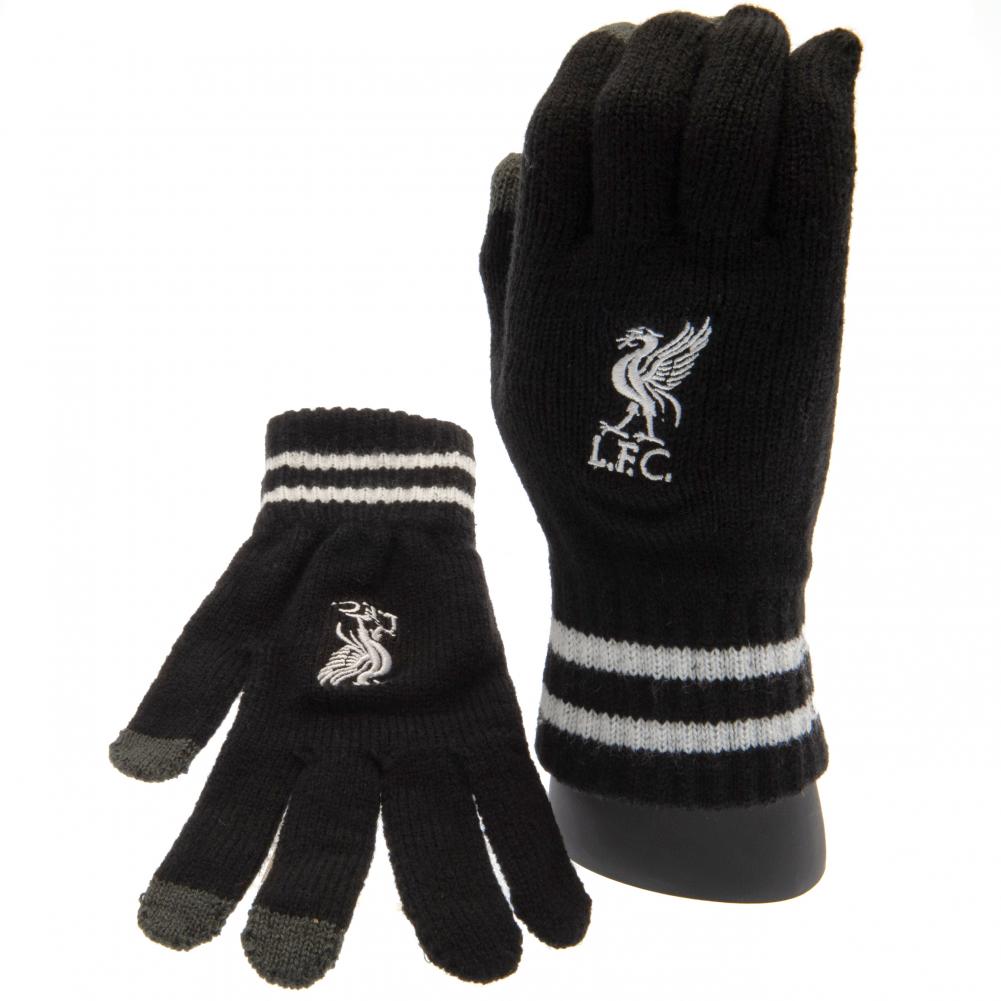 Liverpool FC Touchscreen Knitted Youths Gloves