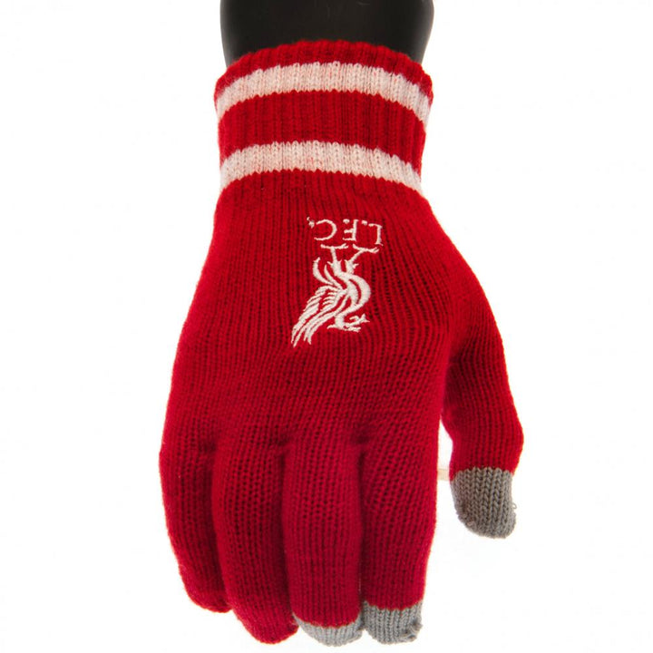 Liverpool FC Touchscreen Knitted Youths Gloves