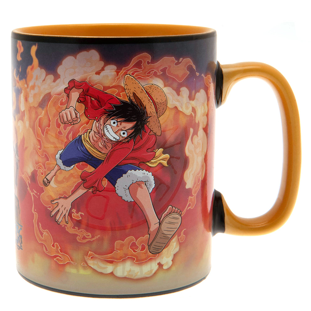 One Piece Heat Changing Mega Mug Luffy & Sabo