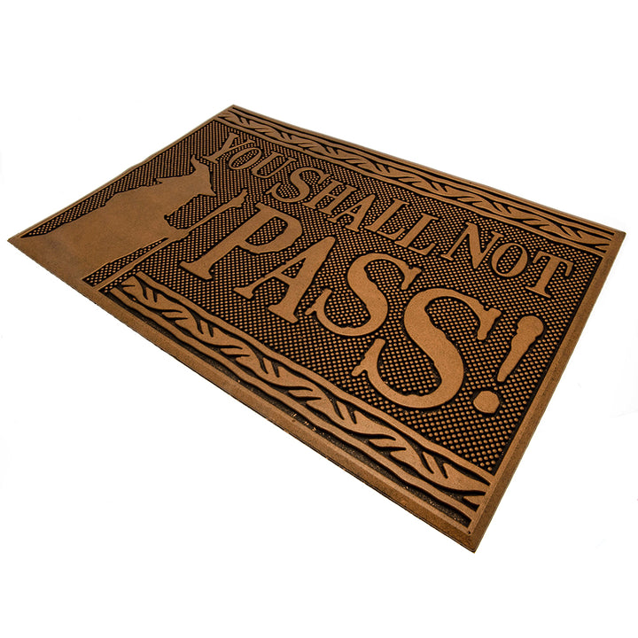 Official The Lord Of The Rings 'You Shall Not Pass' Rubber Doormat