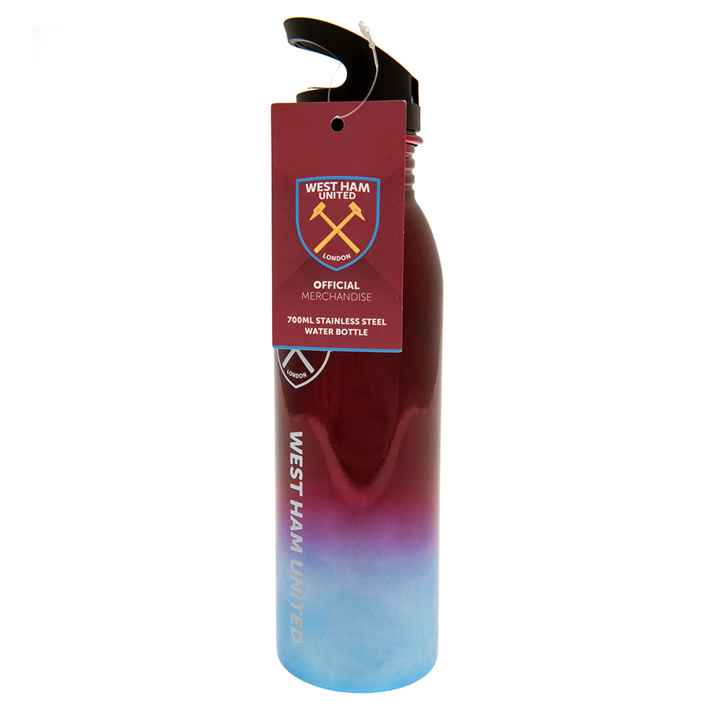 West Ham United FC Metallic Drinks Bottle