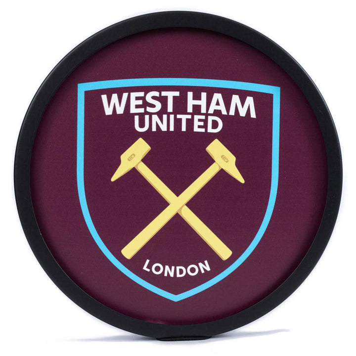 West Ham United FC Metal LED Logo Sign