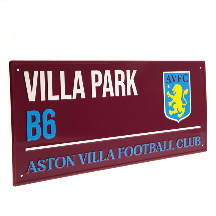 Aston Villa FC Colour Street Sign