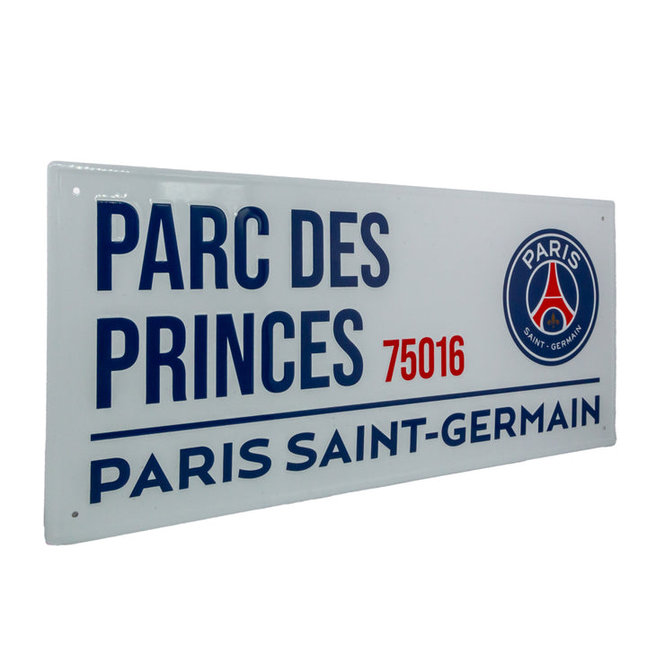 Paris Saint Germain FC White Street Sign