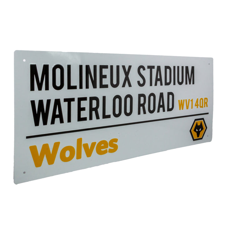 Wolverhampton Wanderers FC White Street Sign