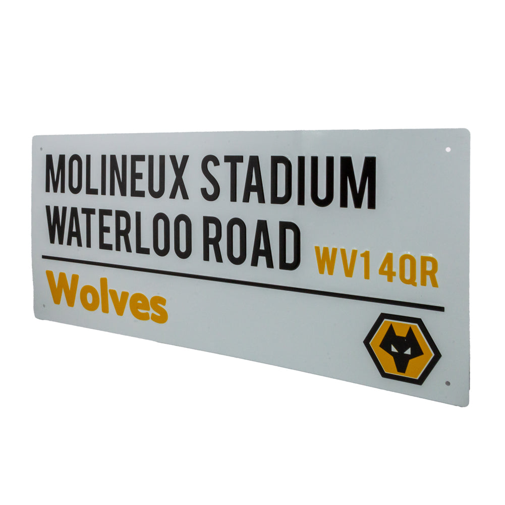 Wolverhampton Wanderers FC White Street Sign