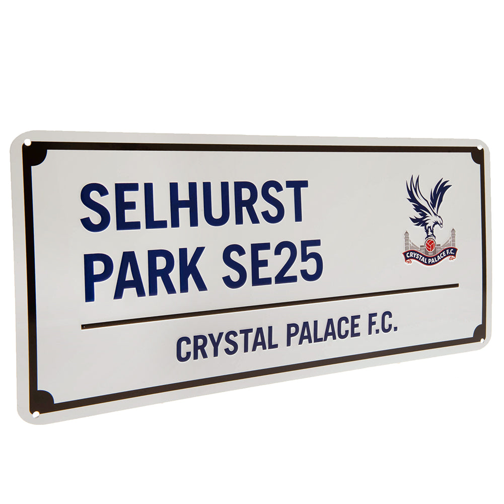 Crystal Palace FC Blue Text Street Sign