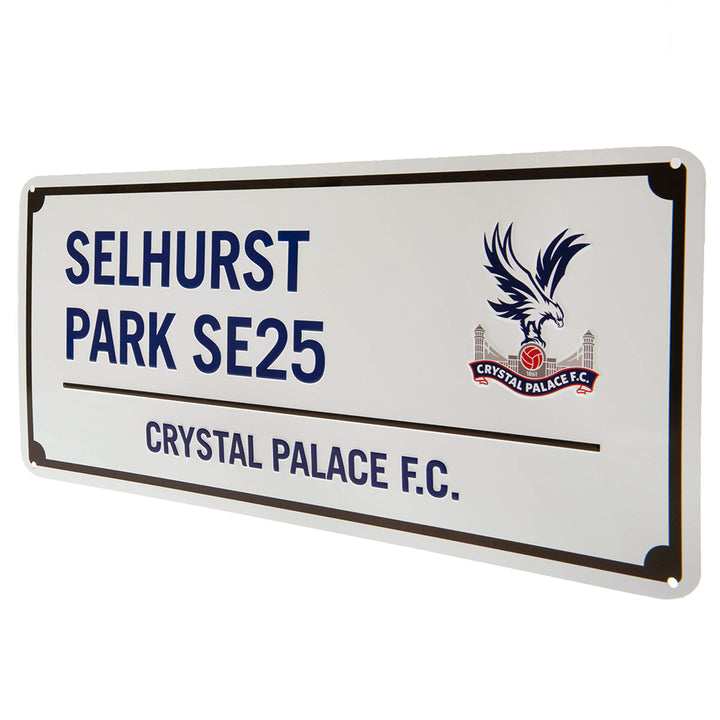 Crystal Palace FC Blue Text Street Sign