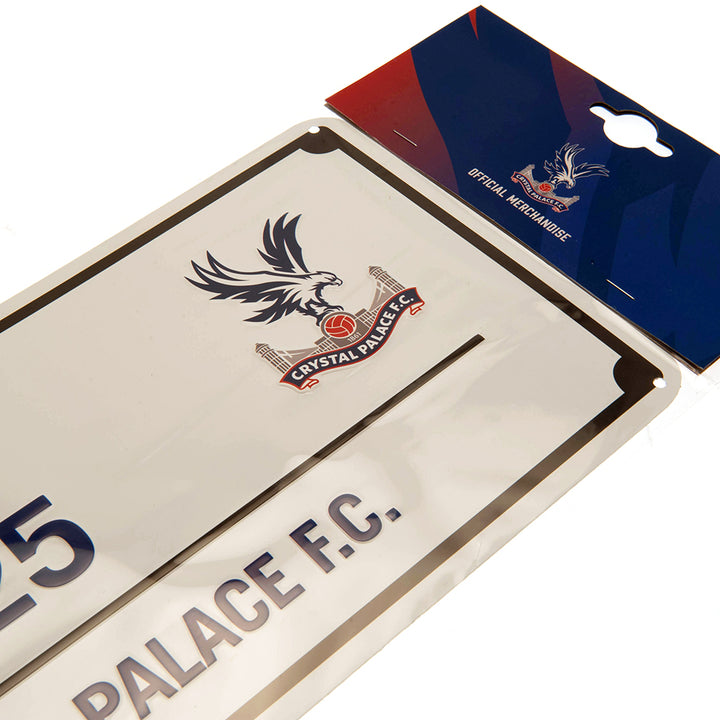 Crystal Palace FC Blue Text Street Sign