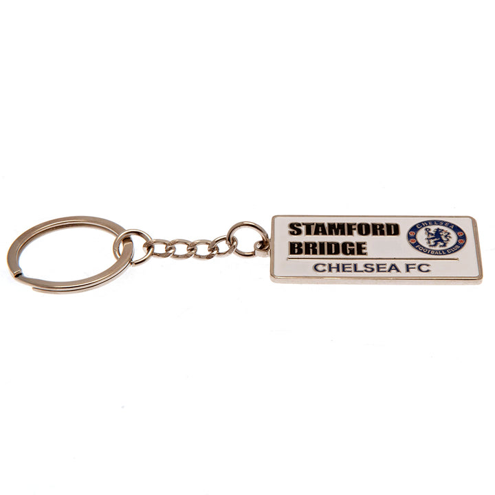 Chelsea FC Embossed Street Sign Keyring