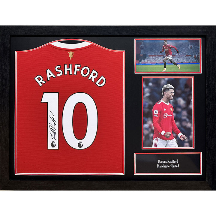 Manchester United FC Marcus Rashford Signed Shirt (Framed)