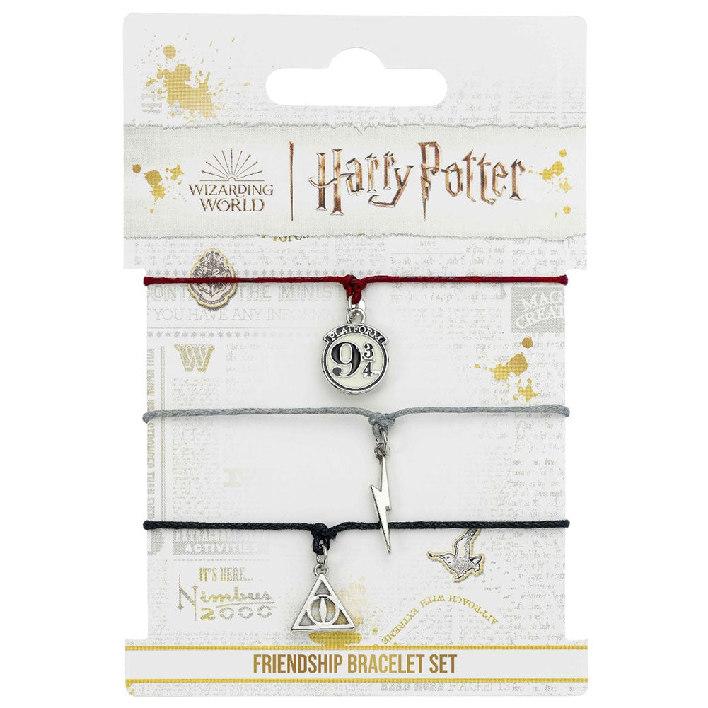 Harry Potter Friendship Deathly Hallows Bracelet Set