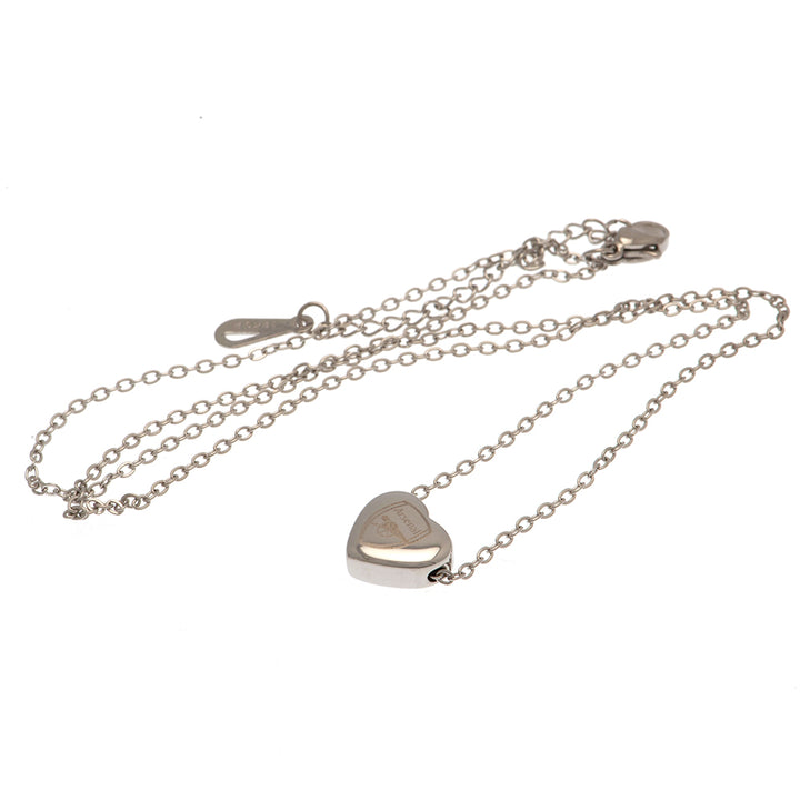 Arsenal FC Stainless Steel Heart Necklace