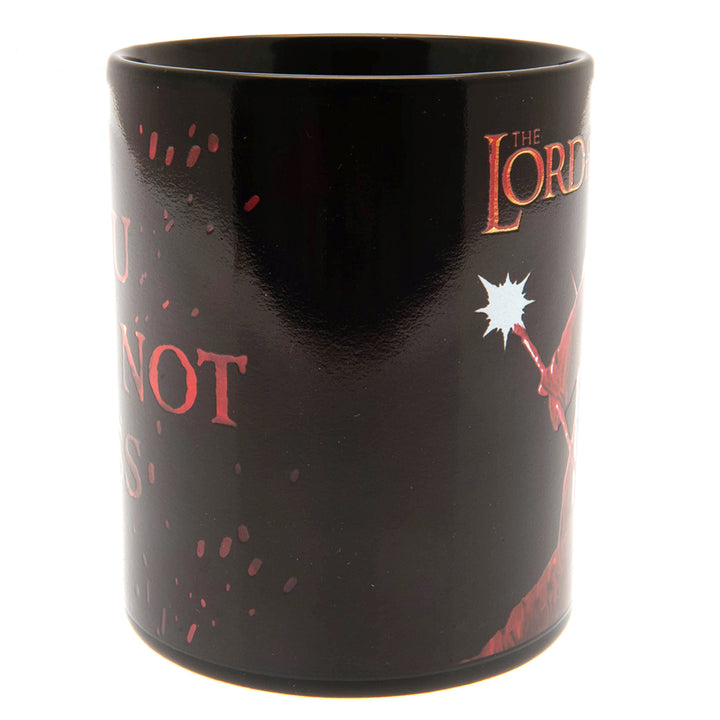 The Lord Of The Rings Heat Changing Shall Not Pass Mega Mug