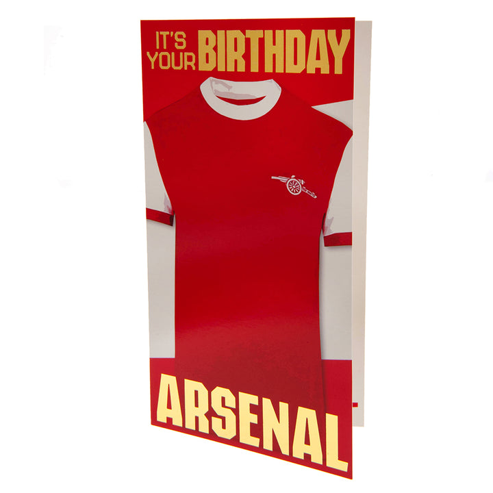 Arsenal FC Retro Shirt Birthday Card