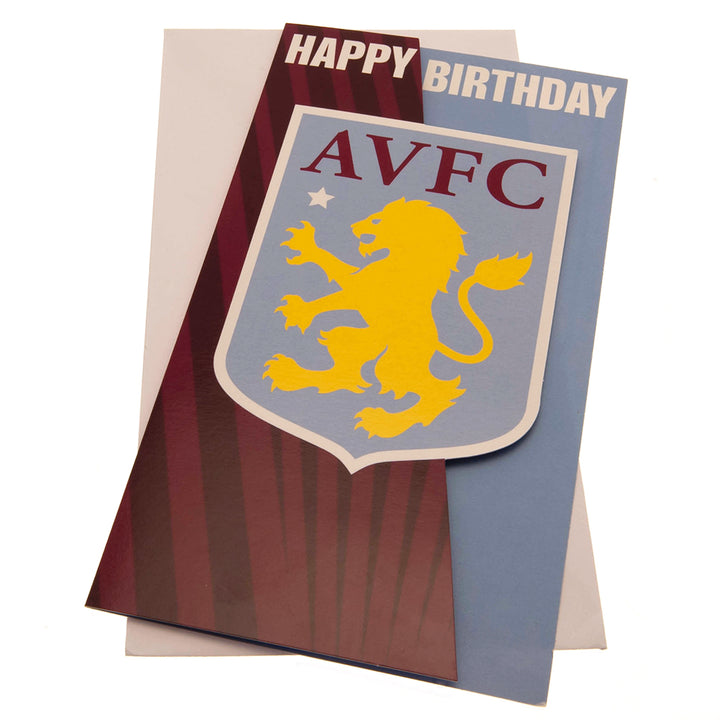 Aston Villa FC Crest Birthday Card