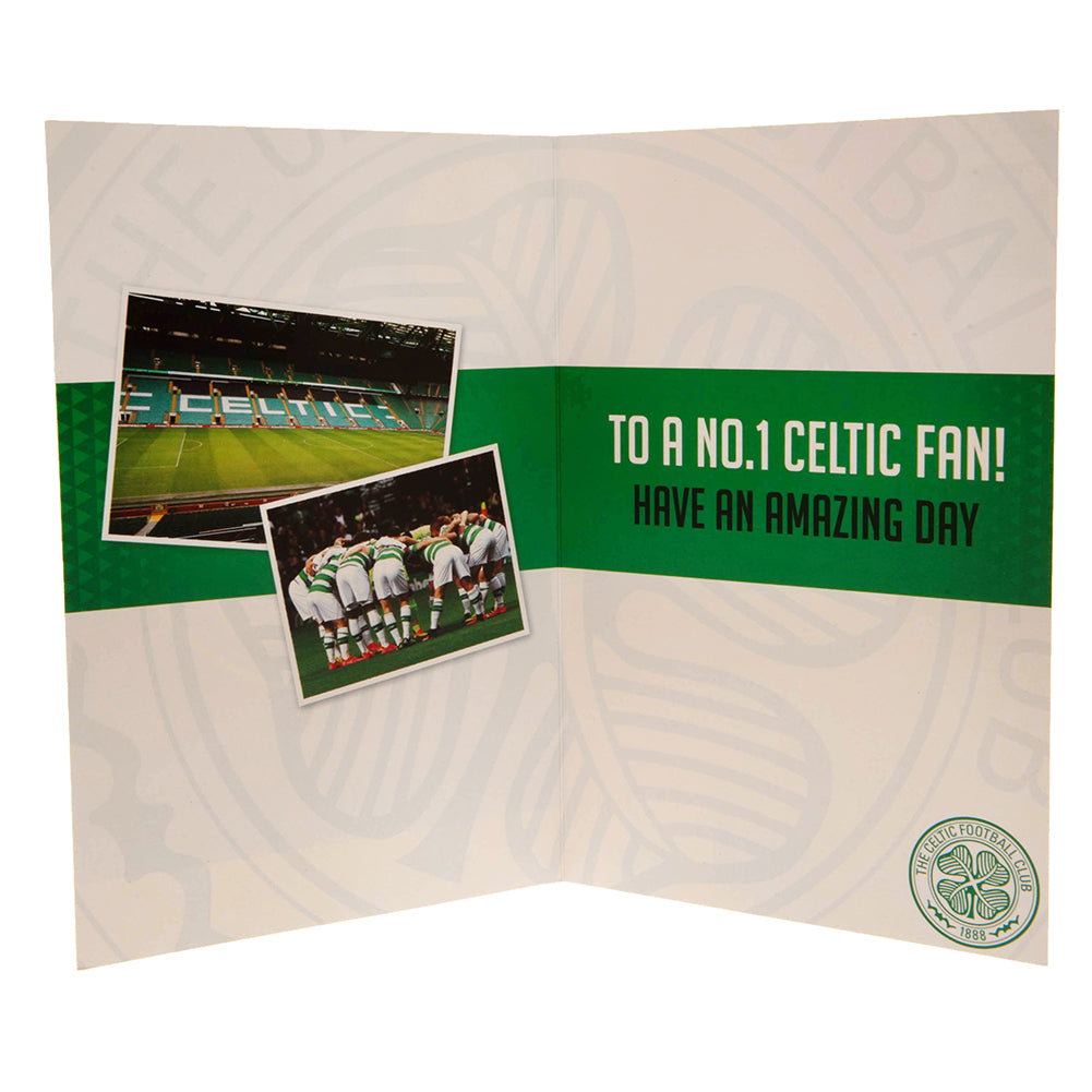 Celtic FC Birthday Card With Stickers