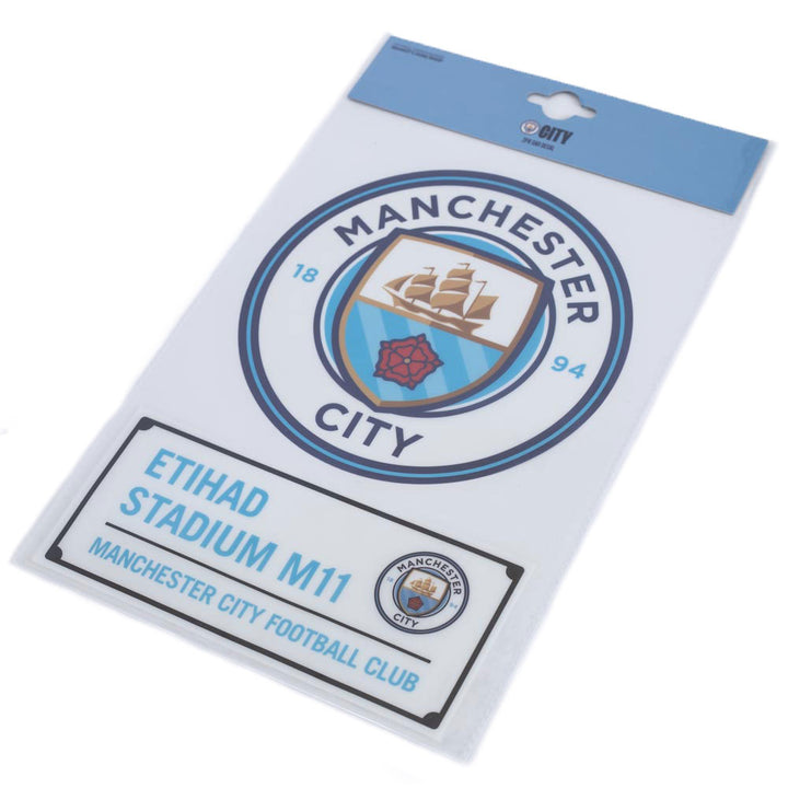 Manchester City FC A4 Car Decal