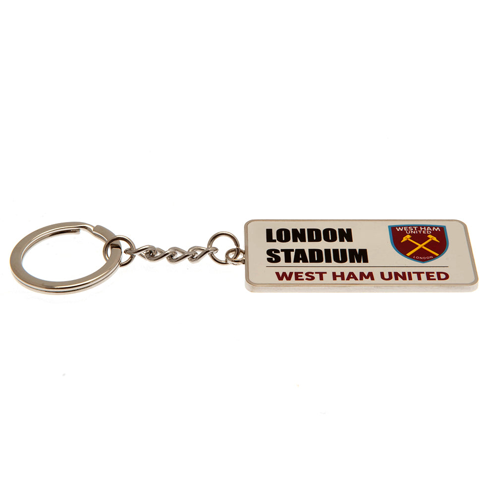 West Ham United FC Street Sign Keyring