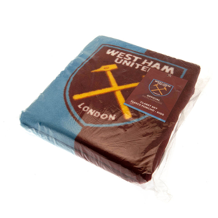 West Ham United FC Poncho Blanket Kids