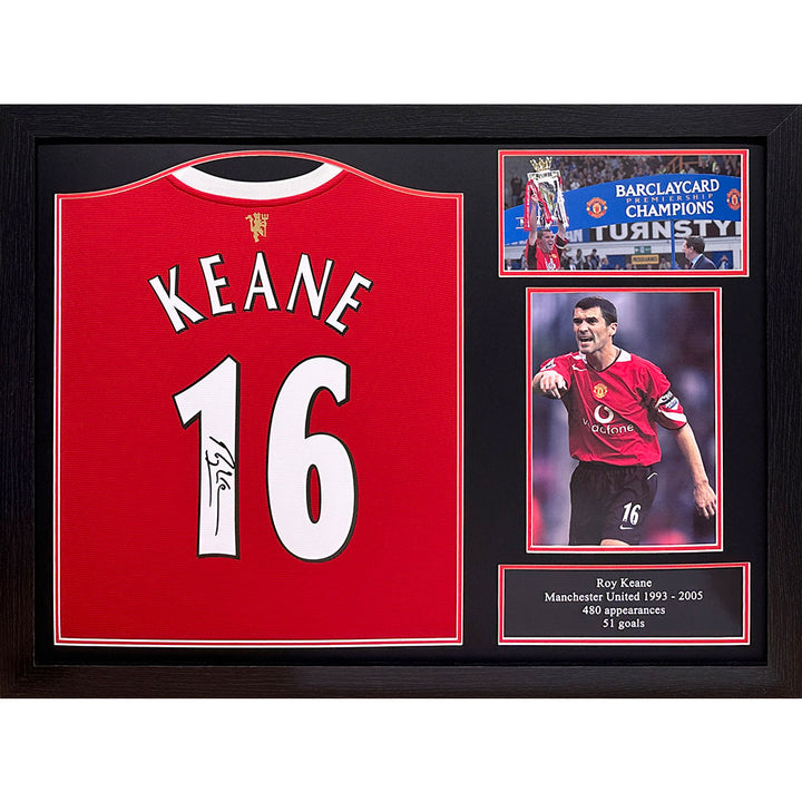 Manchester United FC Roy Keane Signed Shirt (Framed)