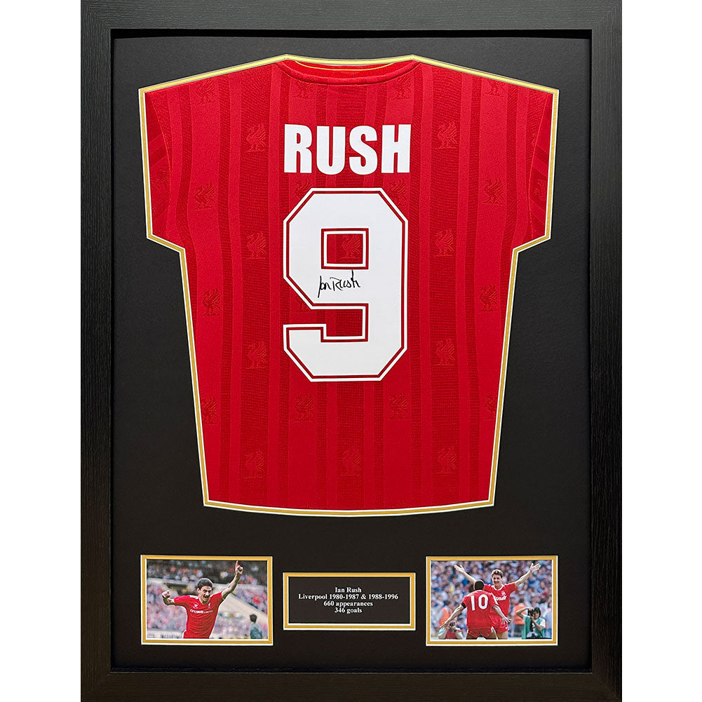 Ian Rush Liverpool FC 1986 Signed Shirt (Framed)