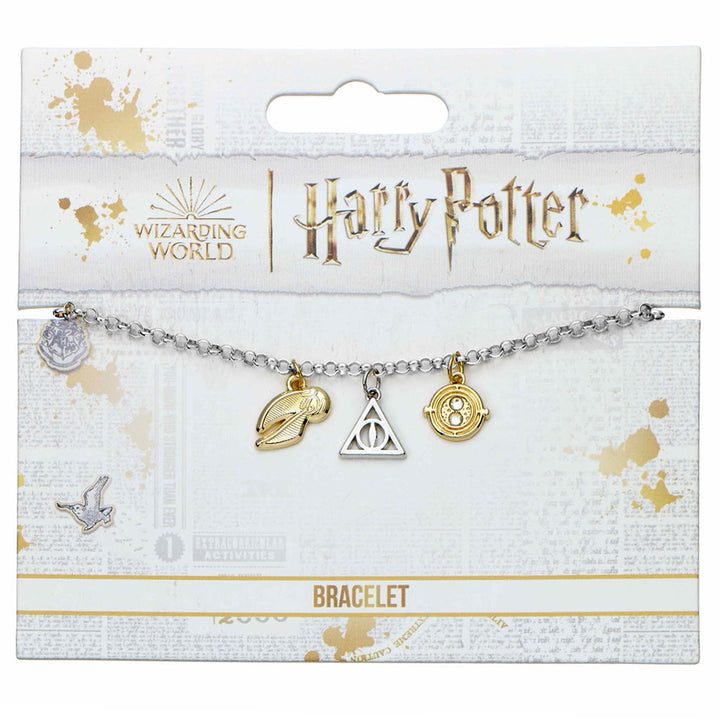 Harry Potter Silver Plated Charm Bracelet