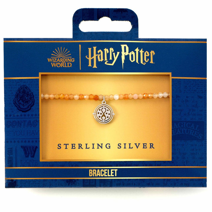 Harry Potter Stone Bracelet With Sterling Silver Charm Time Turner