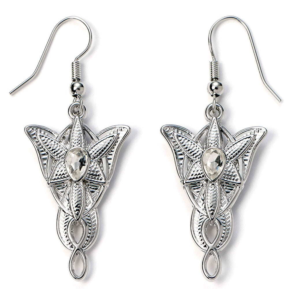 The Lord Of The Rings Silver Plated Evenstar Earrings