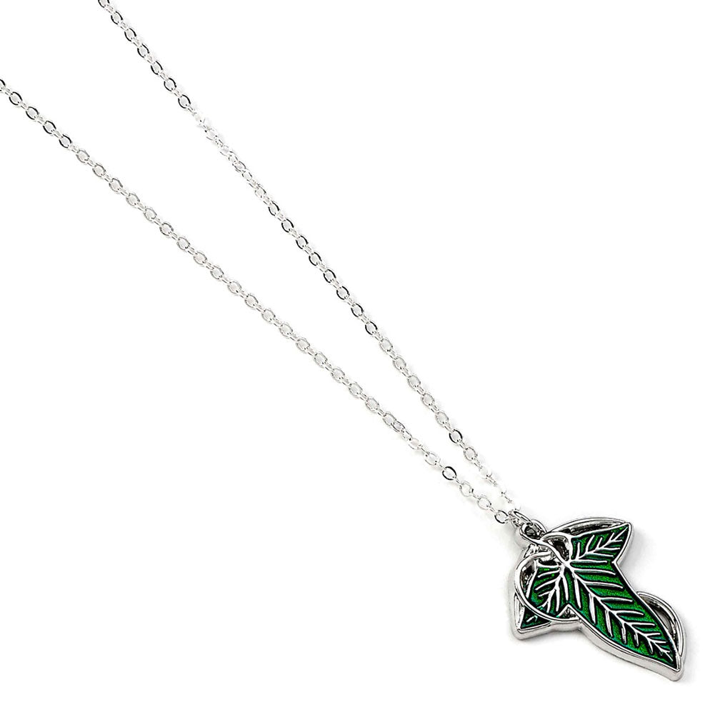 Official The Lord Of The Rings Silver Plated  Leaf Of Lorien Unisex Necklace