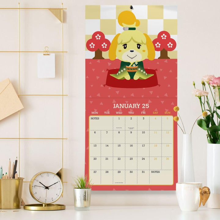 Animal Crossing Square 2025 Calendar