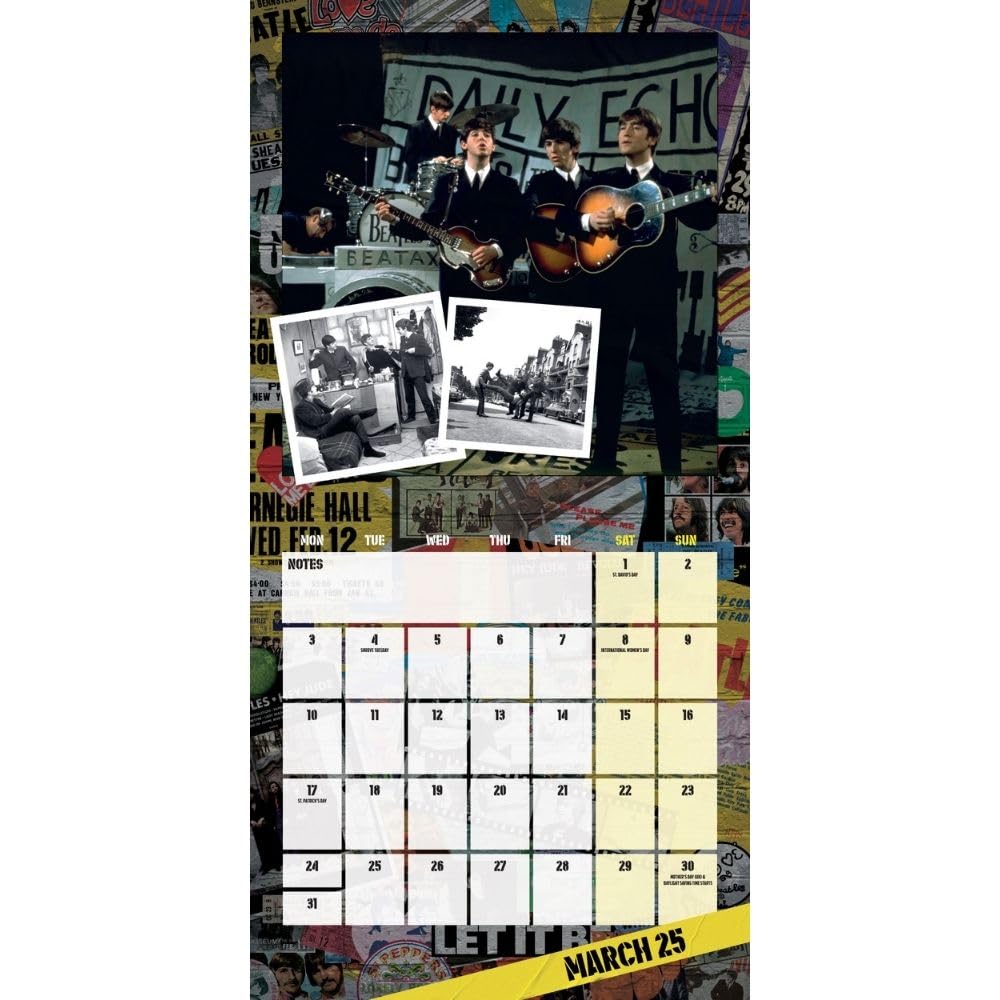 The Beatles Square 2025 Calendar