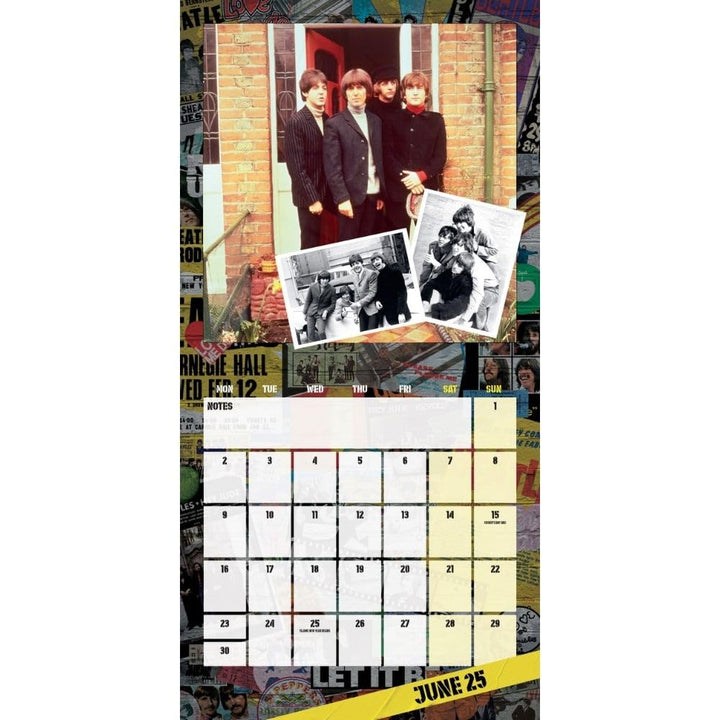 The Beatles Square 2025 Calendar