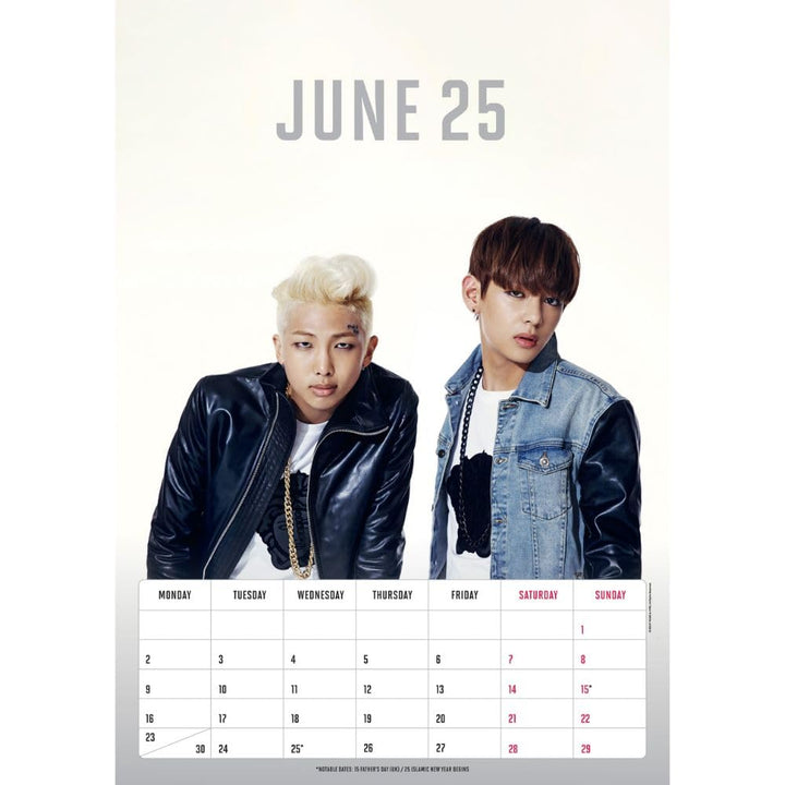 BTS A3 2025 Calendar