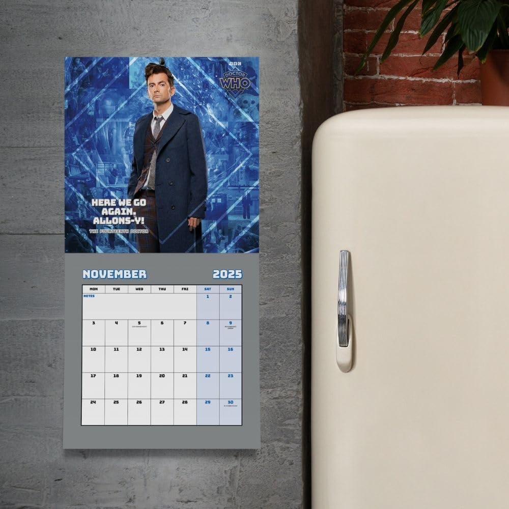 Doctor Who Classic Edition Square 2025 Calendar